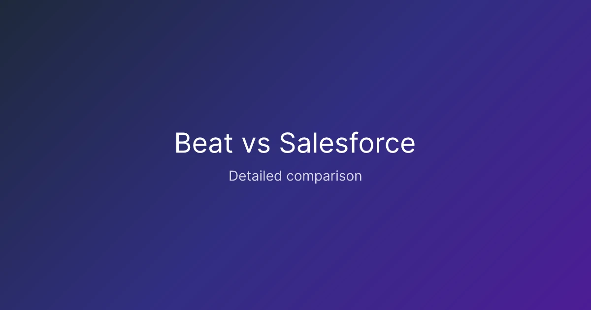 Beat vs Salesforce comparison